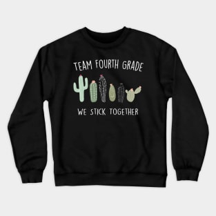 Cactus School Shirt Fourth Grade T-Shirt Crewneck Sweatshirt